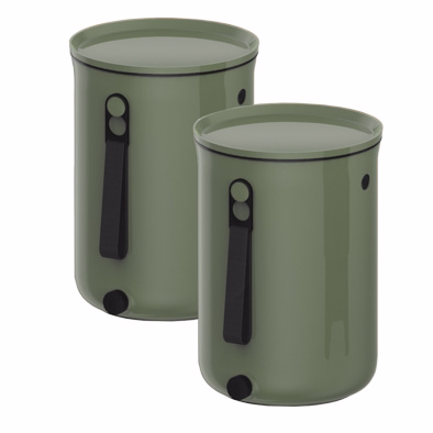 Bokashi Organko 2 S2 Compostbak Groen 23.3X32.5Cm-Compostbak 9.6L-1Kg Bran