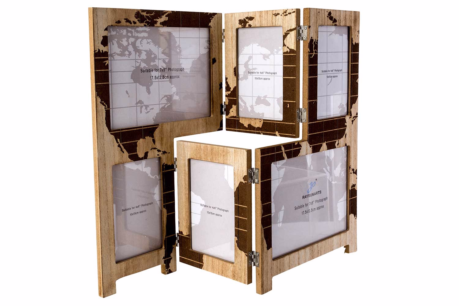 Pell Mell Map Brown Natural 44X1Xh32,5Cm Holz