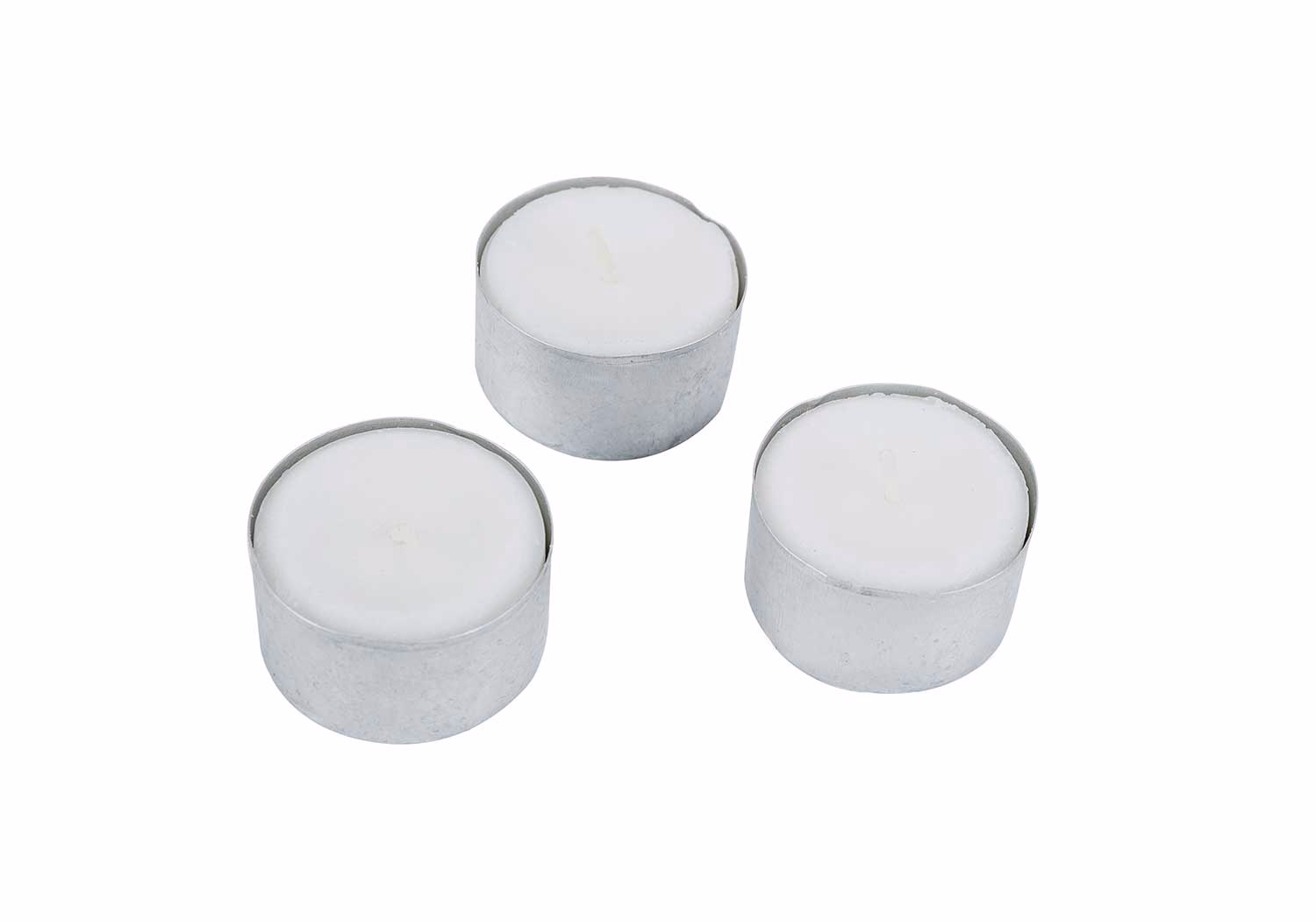 Teelicht 8H Set50 Weiss Mit Cover