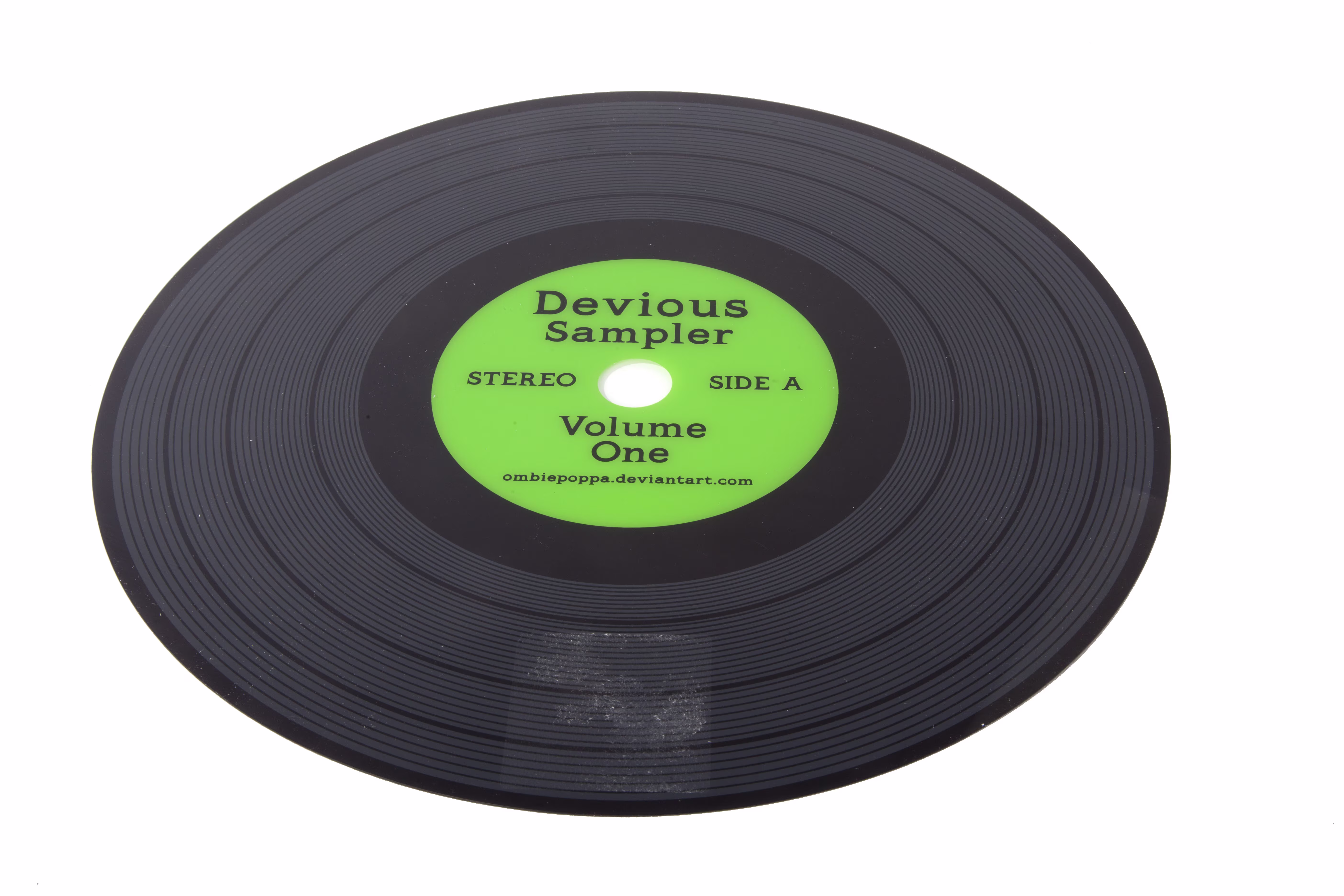 Table Mat Lp Look Green  Round 38Cmpet view 2