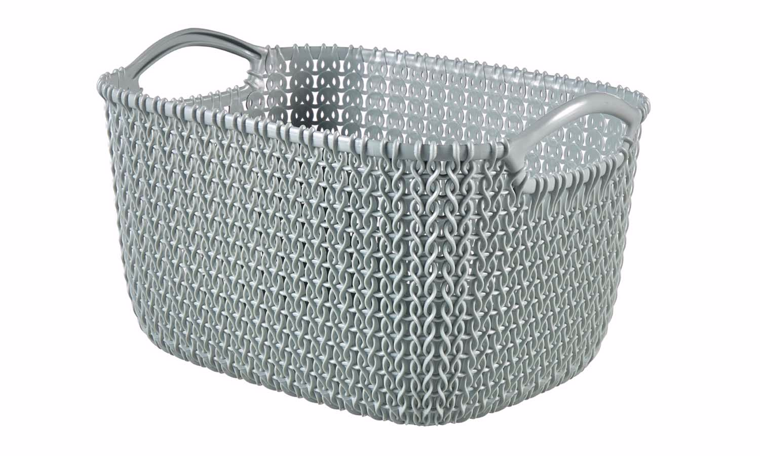 Knit Basket S Rh 8L Misty Blue