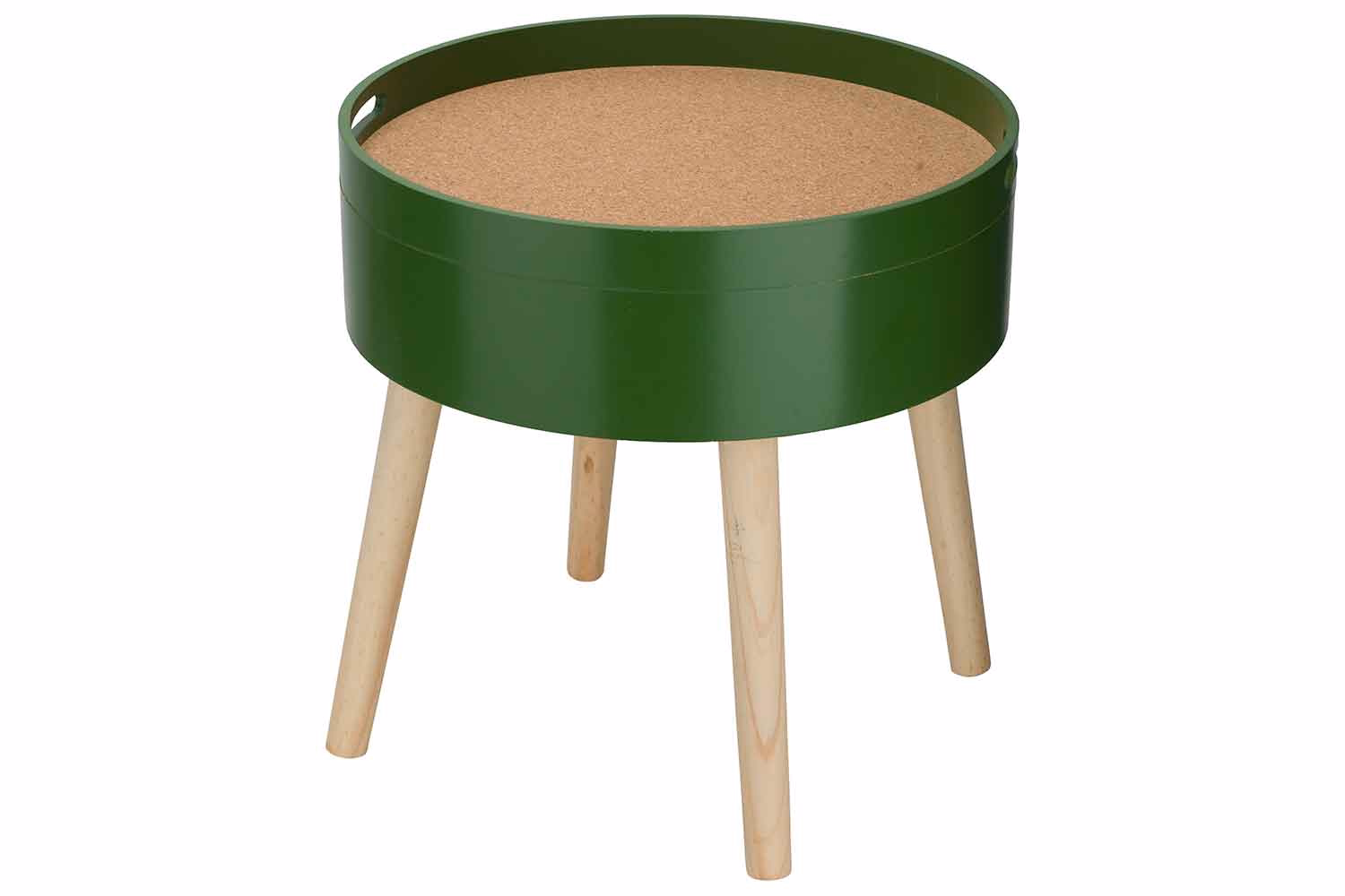 Beistelltisch Cork Grun 45X45Xh45Cm Rund Holz