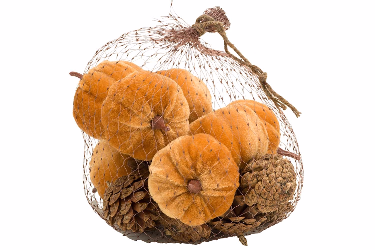 Pumpkin Set16 Pine Cone Mix Brown 18X18Xh18Cm