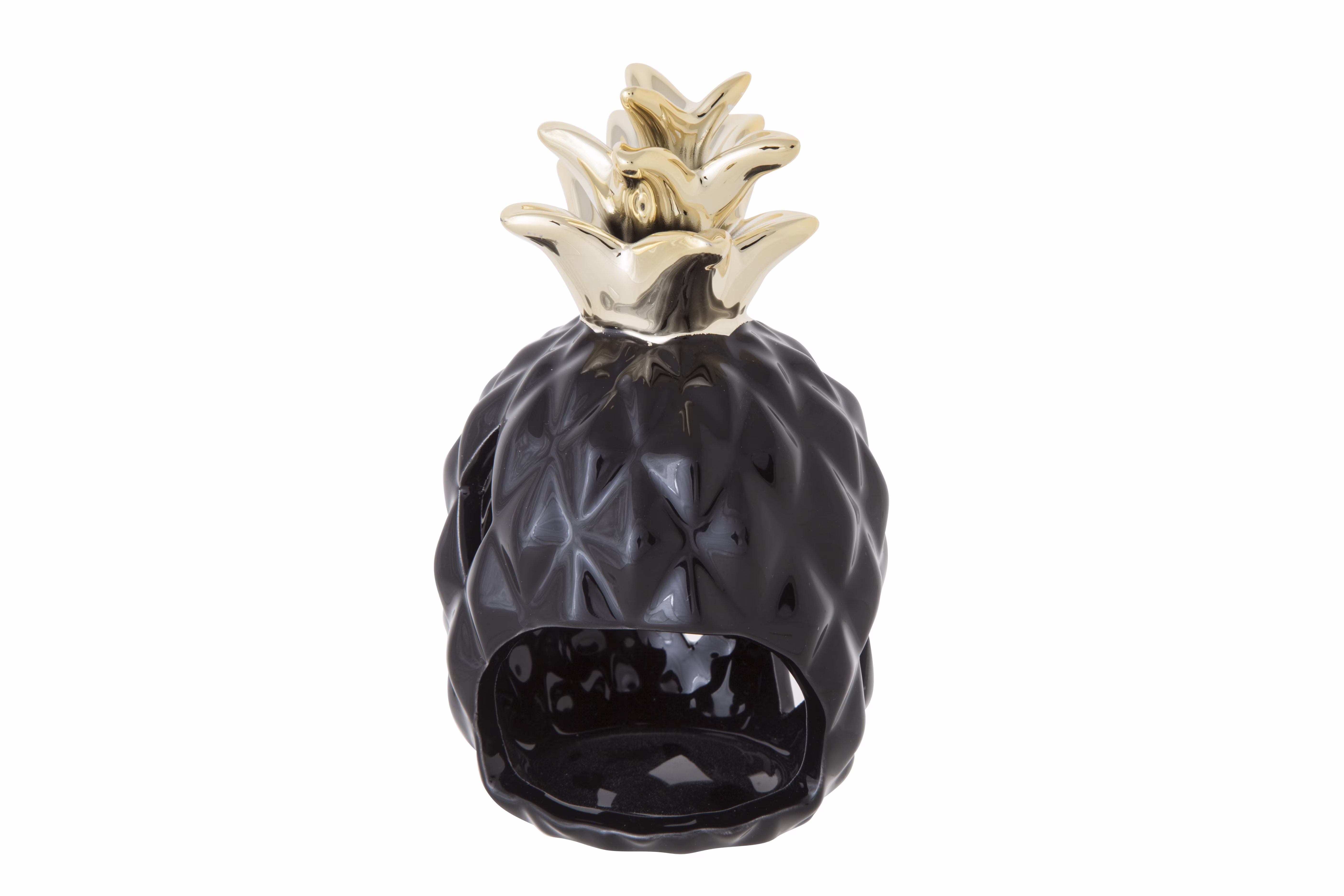 Pineapple Black Candle Holder D8.5Xh14.7Cm view 2