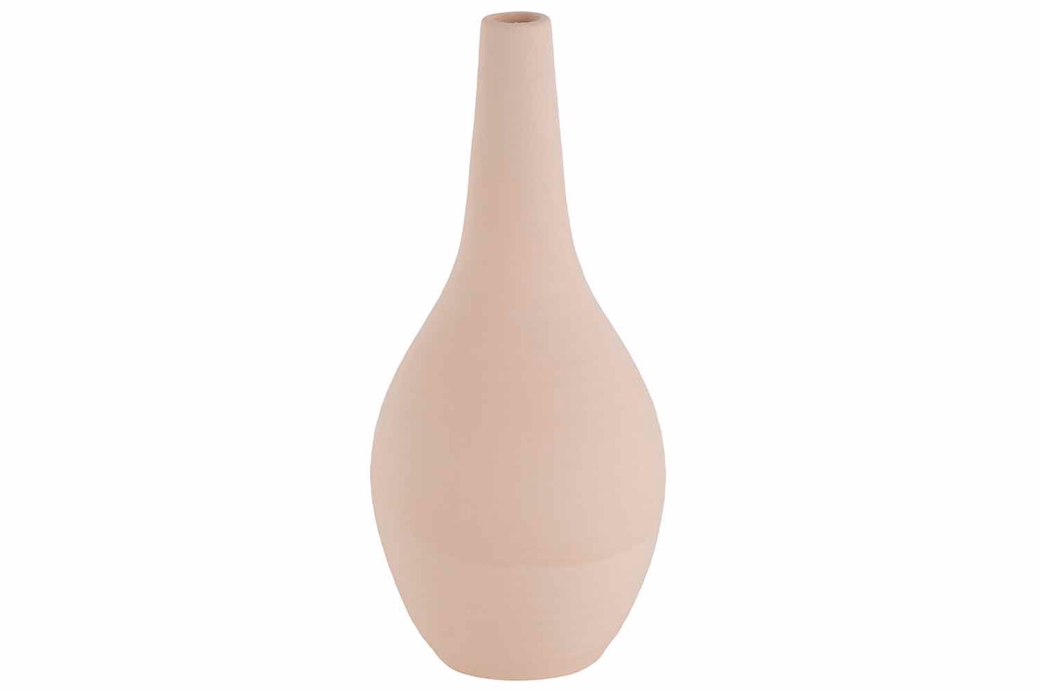 Vase Sable Matt Finish Salmon 13X13Xh30Cm Round Stoneware