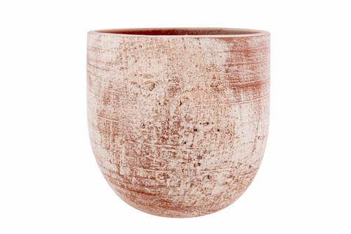 Cachepot Obsoleto Terracotta 19X19Xh17Cm  Rond Gres